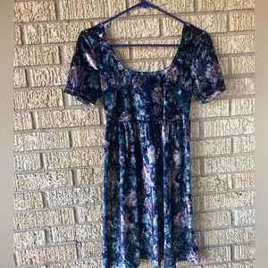 Velvet Babydoll Dress